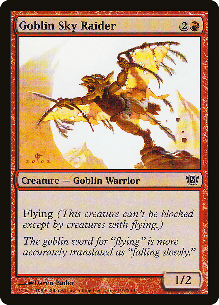 Goblin Sky Raider (9ED-195★) - 9th Edition