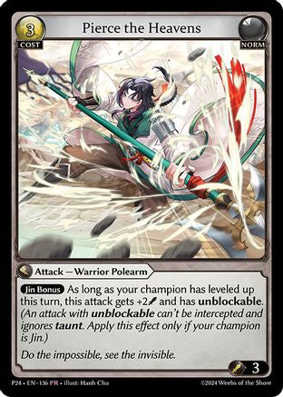 Pierce the Heavens (136) - Promotional Cards Foil