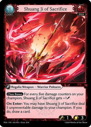 Shuang Ji of Sacrifice (143) - Promotional Cards Foil