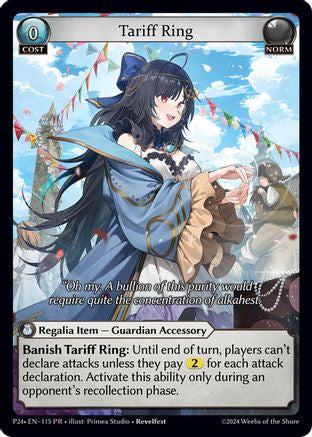 Tariff Ring (115) (115) - Promotional Cards Foil