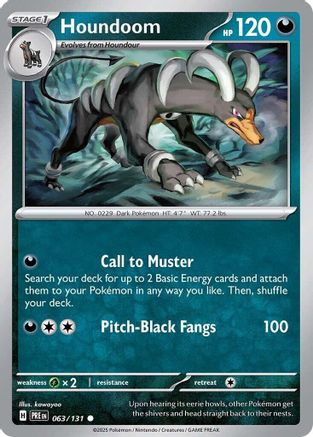 Houndoom 063/131 SV Prismatic Evolutions - Common