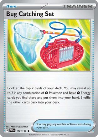 Bug Catching Set 102/131 - Reverse Holofoil SV Prismatic Evolutions - Uncommon