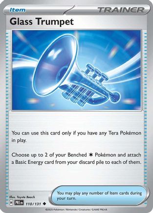 Glass Trumpet 110/131 - Reverse Holofoil SV Prismatic Evolutions - Uncommon