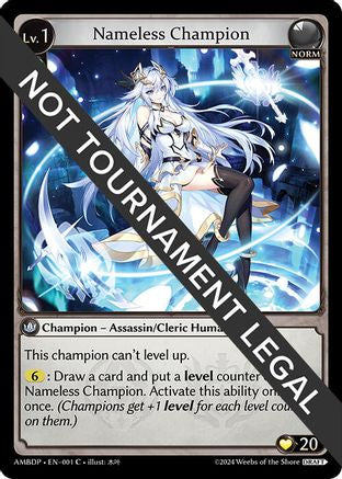 Nameless Champion (Assassin/Cleric) (001) - Mortal Ambition Draft Pack