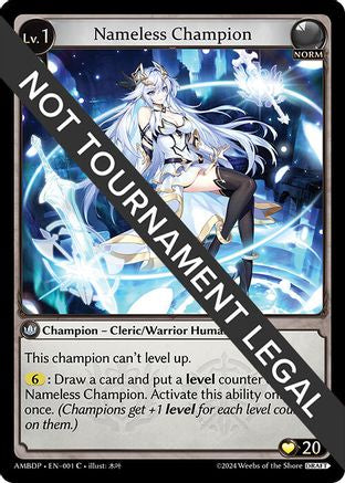 Nameless Champion (Cleric/Warrior) (001) - Mortal Ambition Draft Pack