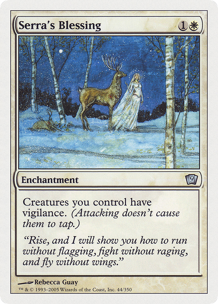 Serra's Blessing (9ED-44★) - 9th Edition Foil