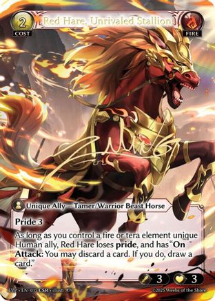 Red Hare, Unrivaled Stallion (015) - Abyssal Heaven Event Pack Foil