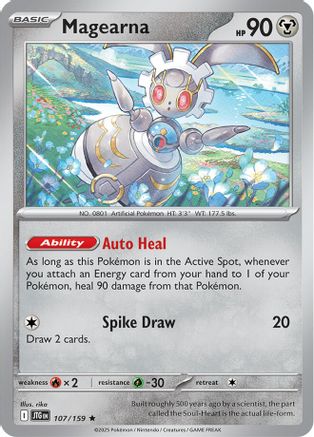 Magearna 107/159 - Reverse Holofoil SV09 Journey Together - Rare