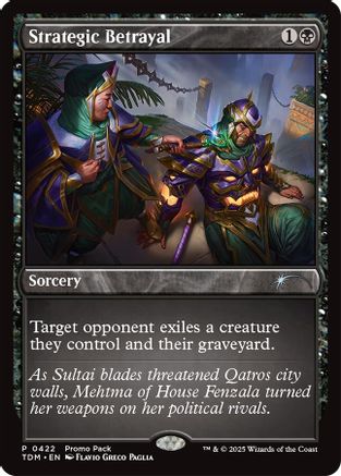 Strategic Betrayal (PPTDM-422) - Promo Pack: Tarkir: Dragonstorm Foil