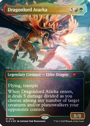 Dragonlord Atarka (Rainbow Foil) (SLD-1970) - Secret Lair Drop Series Foil