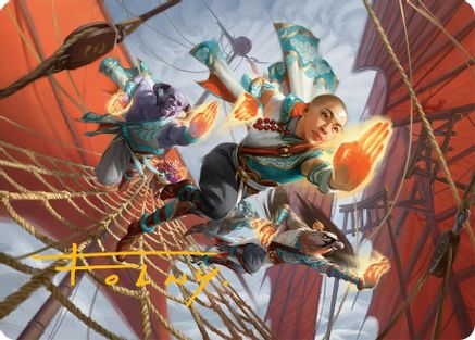 Aligned Heart Art Card (52/54) (Gold-Stamped Signature) (AATDM-052) - Art Series: Tarkir: Dragonstorm
