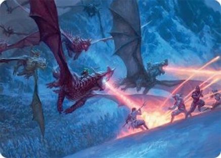 Dragonback Assault Art Card (22/54) (AATDM-022) - Art Series: Tarkir: Dragonstorm