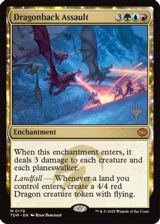 Dragonback Assault (PPTDM-179) - Promo Pack: Tarkir: Dragonstorm