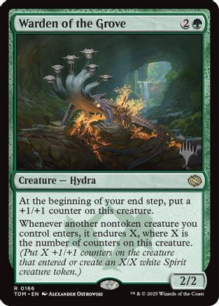 Warden of the Grove (PPTDM-166) - Promo Pack: Tarkir: Dragonstorm Foil