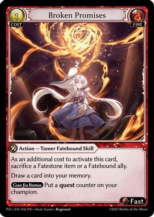Broken Promises (036) - Promotional Cards