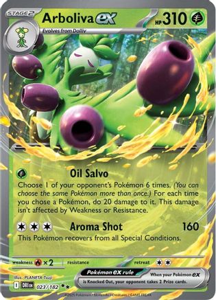 Arboliva ex 023/182 - Holofoil SV10 Destined Rivals - Double Rare