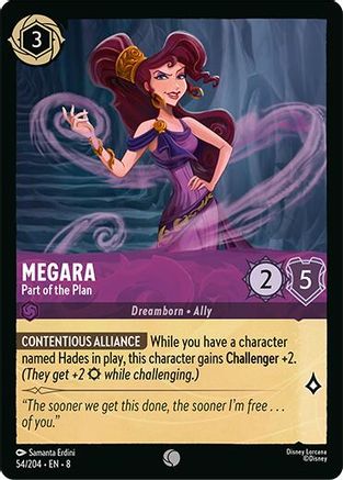 Megara - Part of the Plan (54/204) - Reign of Jafar Cold Foil