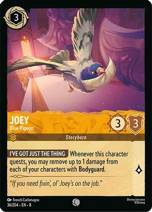 Joey - Blue Pigeon (36/204) - Reign of Jafar Cold Foil