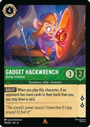 Gadget Hackwrench - Quirky Scientist (99/204) - Reign of Jafar