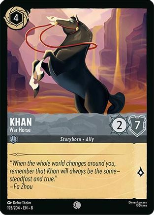 Khan - War Horse (193/204) - Reign of Jafar Cold Foil