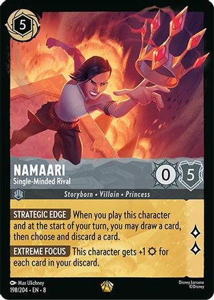 Namaari - Single-Minded Rival (198/204) - Reign of Jafar Cold Foil