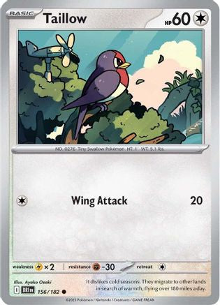 Taillow 156/182 SV10 Destined Rivals - Common