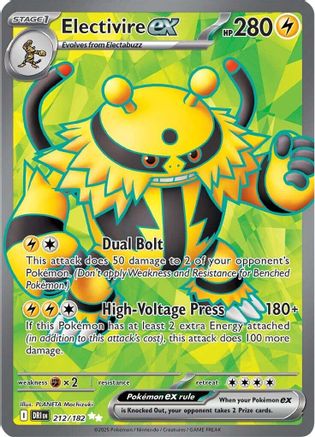Electivire ex 212/182 - Holofoil SV10 Destined Rivals - Ultra Rare