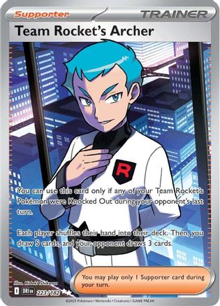 Team Rocket's Archer 223/182 - Holofoil SV10 Destined Rivals - Ultra Rare