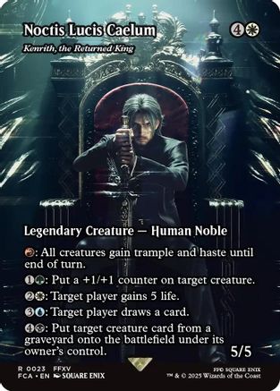 Noctis Lucis Caelum - Kenrith, the Returned King (Showcase) (FCA-023) - FINAL FANTASY: Through the Ages Foil