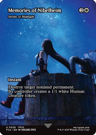 Memories of Nibelheim - Stroke of Midnight (Showcase) (FCA-026) - FINAL FANTASY: Through the Ages Foil