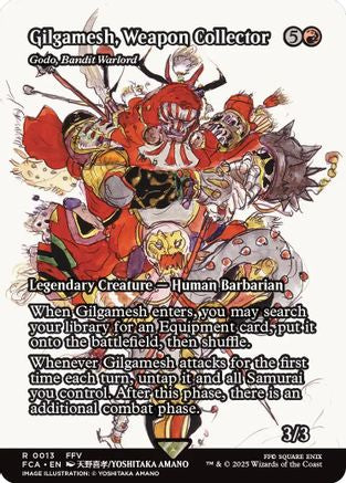 Gilgamesh, Weapon Collector - Godo, Bandit Warlord (Showcase) (FCA-013) - FINAL FANTASY: Through the Ages Foil