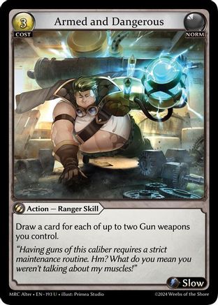 Armed and Dangerous (193) - Mercurial Heart Alter Edition Foil