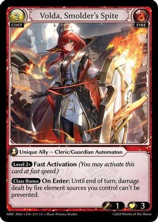 Volda, Smolder's Spite (211) - Mercurial Heart Alter Edition