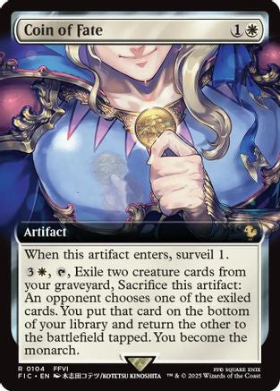 Coin of Fate (Extended Art) (FIC-104) - Commander: FINAL FANTASY Foil