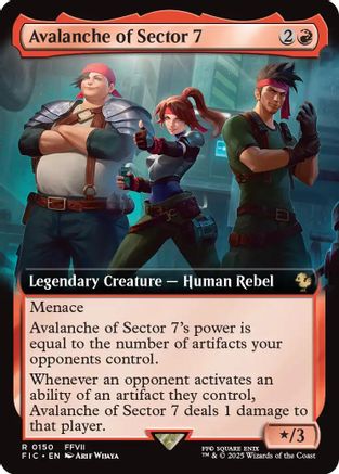 Avalanche of Sector 7 (Extended Art) (FIC-150) - Commander: FINAL FANTASY