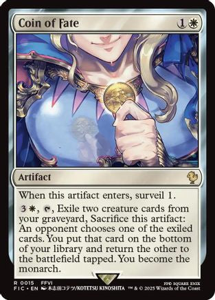 Coin of Fate (Surge Foil) (FIC-015) - Commander: FINAL FANTASY Foil