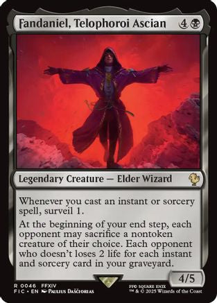 Fandaniel, Telophoroi Ascian (Surge Foil) (FIC-046) - Commander: FINAL FANTASY Foil