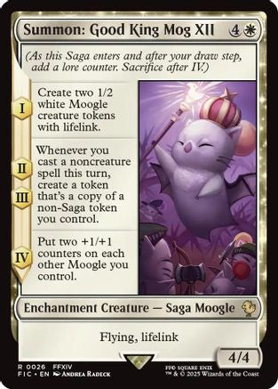 Summon: Good King Mog XII (Surge Foil) (FIC-026) - Commander: FINAL FANTASY Foil