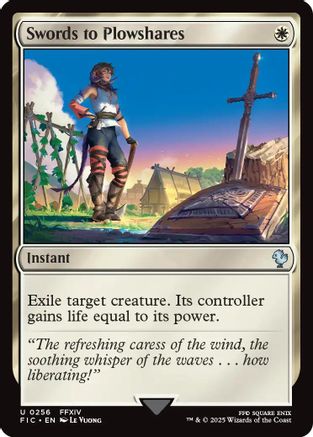 Swords to Plowshares (Surge Foil) (FIC-256) - Commander: FINAL FANTASY Foil