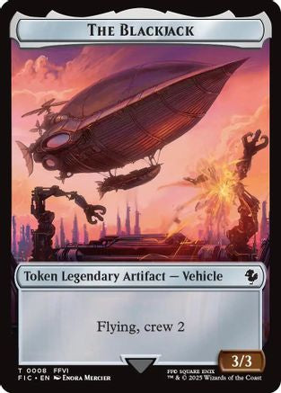 The Blackjack // The Monarch Double-Sided Token (Surge Foil) (FIC-8 // 11) - Commander: FINAL FANTASY Foil