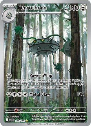 Ferrothorn 149/086 - Holofoil SV White Flare - Illustration Rare