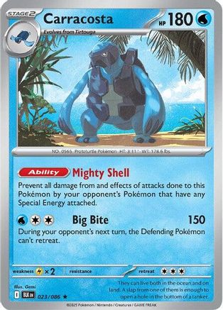 Carracosta 023/086 - Holofoil SV Black Bolt - Rare