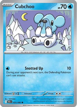 Cubchoo 025/086 - Reverse Holofoil SV Black Bolt - Common
