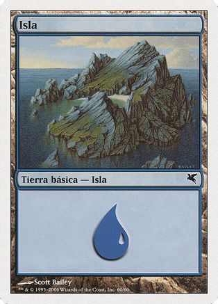 Island (Spanish) - "Isla" (H60) (PSAL-H60) - Magic Encyclopedia 2005 (Salvat/Hachette)