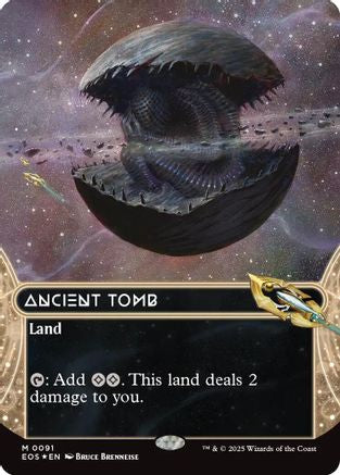 Ancient Tomb (0091) (Borderless) (Galaxy Foil) (EOS-091) - Edge of Eternities: Stellar Sights Foil