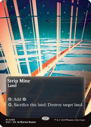 Strip Mine (0085) (Borderless) (EOS-085) - Edge of Eternities: Stellar Sights