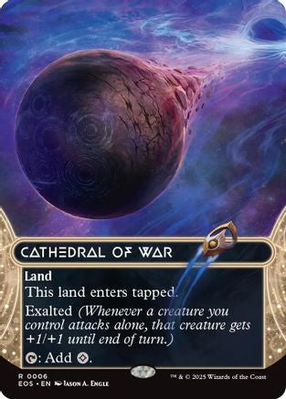 Cathedral of War (0006) (Borderless) (EOS-006) - Edge of Eternities: Stellar Sights Foil