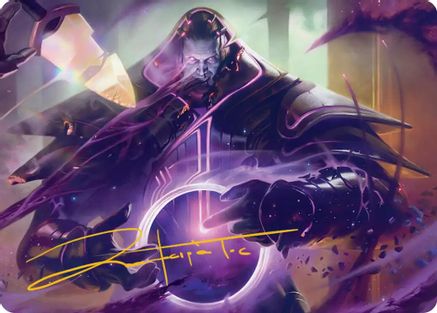 Embrace Oblivion Art Card (Gold-Stamped Signature) (AAEOE-013) - Art Series: Edge of Eternities