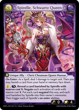 Spirelle, Schwartz Queen (221) - Distorted Reflections