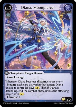 Diana, Moonpiercer (8) - Distorted Reflections Starter Decks